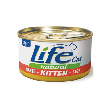 Life Cat Natural Beef Kitten Wet Food 24x85g
