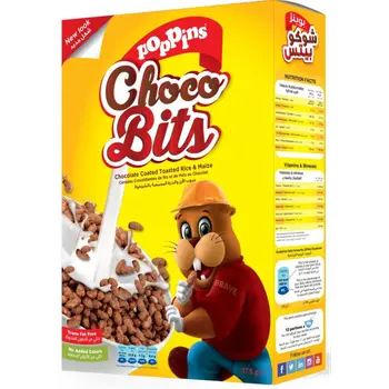Poppins Choco Bits Chocolate Coated Snacks 375g