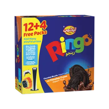 Teashop Ringo Chocolate Biscuit 16x38g