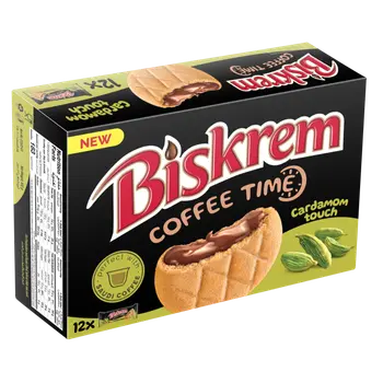 Biskrem Coffee Time Cardamom Pack 12x36g