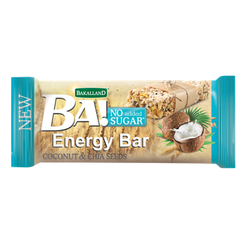 Bakalland BA! Coconut & Chia Energy Bar 25x30g