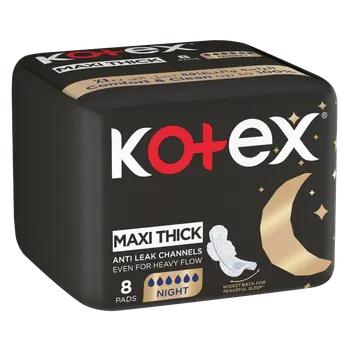 Kotex Maxi Thick Overnight Sanitary Pads 8 Pads