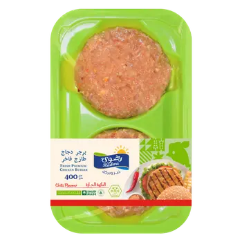 Radwa Premium Fresh Chicken Burger Spicy 400g