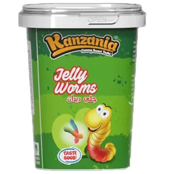 Kanzania Jelly Worms Tubs 140g