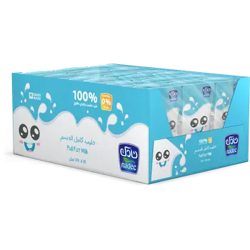 Nadec Full Fat Uht Milk 18×125Ml