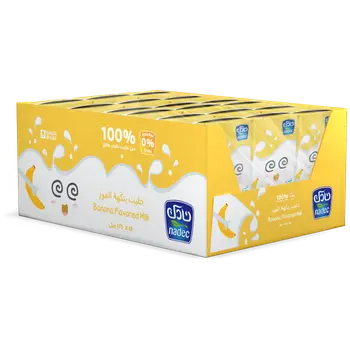 Nadec Banana Milk - Long Life 18Pieces 125Ml