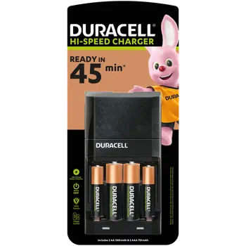 Duracell Hi-Speed Battery Charger with AA/AAA