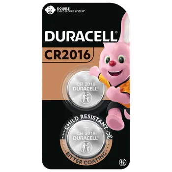 Duracell CR2016 Lithium Battery 2 pcs