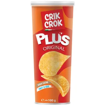 Crik Crok Plus Original Chips Gluten-Free 100g