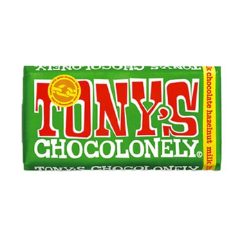 Tony's Chocolonely Hazelnut Milk Chocolate Bar 180g