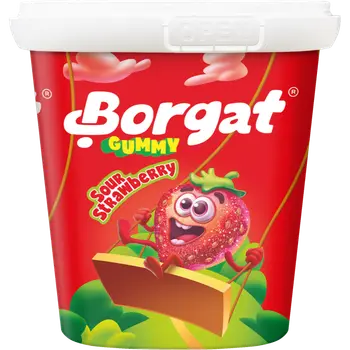 Borgat Gummy Sour Strawberry Tubs 160g