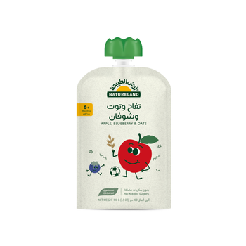 Natureland Organic Apple Blueberry Puree 100g