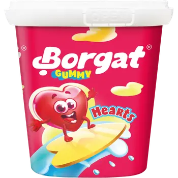 Borgat Gummy Heart Berries Tubs 160g