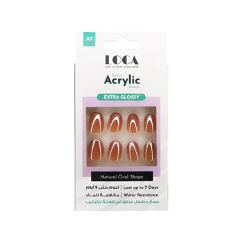 Loca One Minute Manicure Nude Almond Nails 10 Pieces