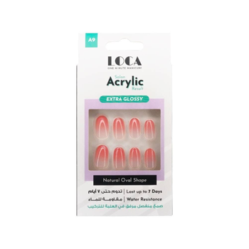 لوكا أظافر أكريليك لوزية وردي 10قطع