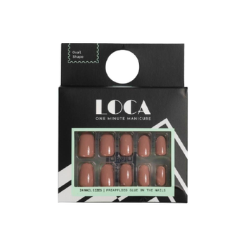 LOCA One Minute Manicure Nude Nails 24 Pieces