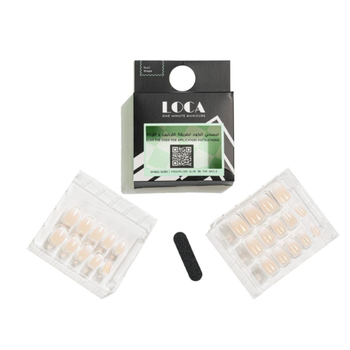 Loca One Minute Manicure Oval French Ombre Nails 24 Pieces