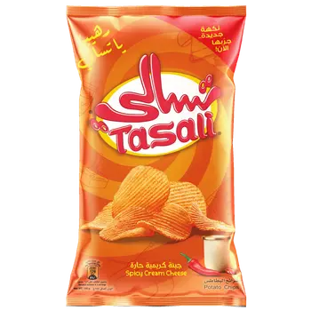 شرائج بطاطس تسالي بالجبنة الكريمية الحارة 155 جرام