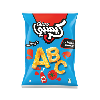 كرسبي بطاطس حروف بالكاتشب 18جرام