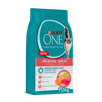Purina ONE Tuna Cat Food with Salmon 1.2kg