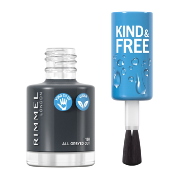 Rimmel KIND And FREE All Greyed Out Nail Polish 8ml