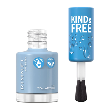 Rimmel KIND And FREE Tidal Wave Blue Nail Polish 8ml
