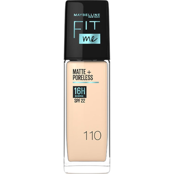 ميبيلين كريم أساس سائل فيت ميجرامير لامع وخالي من المسام مع عامل حماية SPF22 من الشمس 30مل