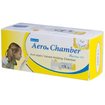 Aero Chamber Plus Flow VU Yellow 1-5 Years
