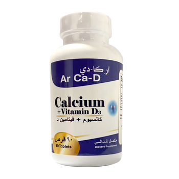 Ar Ca-D Calcium & Vitamin D3 Tablets 90 Count