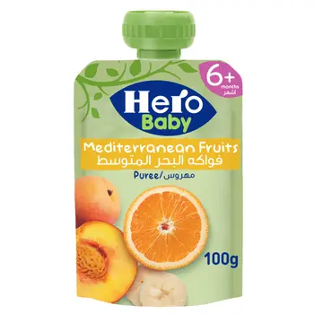 هيرو بيبي فود فواكه البحر الأبيض المتوسط 100جرام