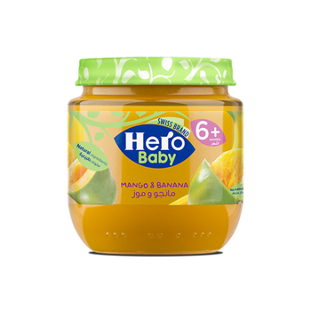 هيرو بيبي فود مانجو وموز 125جرام