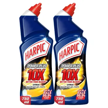Harpic Power Plus Citrus Toilet Cleaner 2x750ml