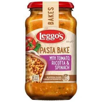 ليغوز صلصة المعكرونة بالطماطم وجبنة الريكوتا و السبانخ 500 جم