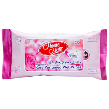 Home Mate Rose Perfumed Wet Wipes 10 pcs