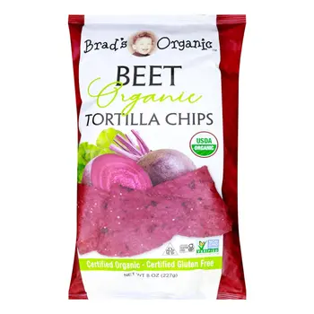 Brad's Organic Beet Tortilla Chips 227g