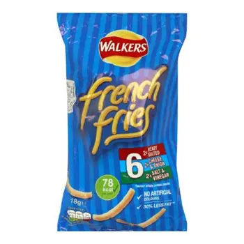 Walkers Ready Salted Cheese & Onion French Fries 108g