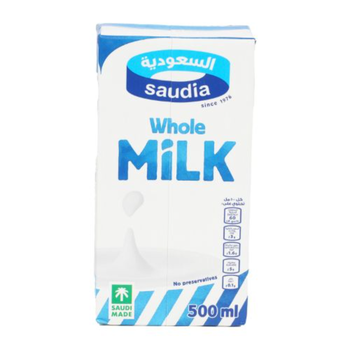 Saudia Full Fat Milk 500ml