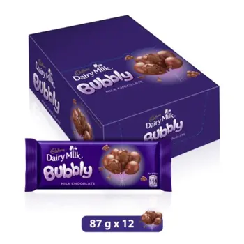 Cadbury Dairy Milk Bubbly Milk Chocolate 12x87g