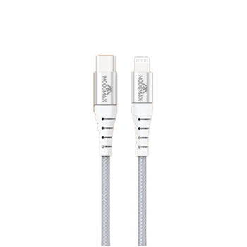 موج ماكس كيبل تايب سي ايفون قماش معتمد من ابل ابيض 1قطعة