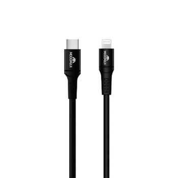 موج ماكس كيبل تايب سي ايفون ربل اسود 1قطعة