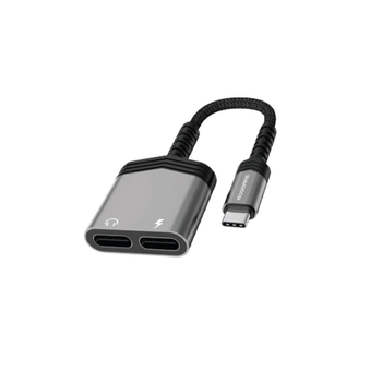 موج ماكس مخرج سماعه وشاحن تايب سي 1قطعة