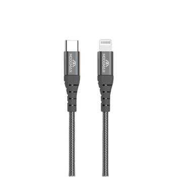 موج ماكس كيبل تايب سي ايفون قماش معتمد من ابل اسود 1قطعة