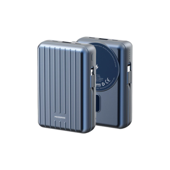 موج ماكس باور بانك 20 الف يدعم الشحن الاسلكي لون كحلي 1قطعة