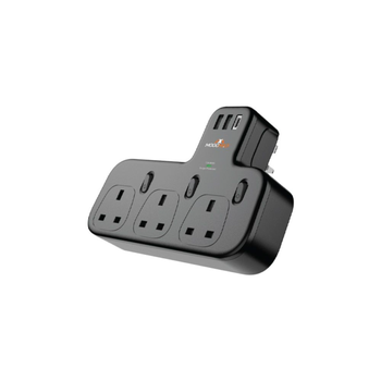 Moog Max Plug Black with Three Sockets
