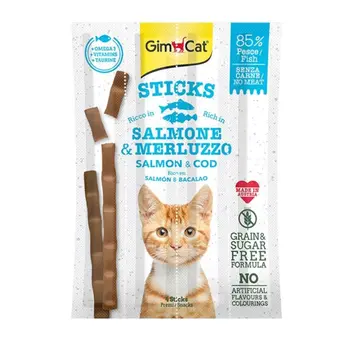 Gim Cat Salmon Flavour Cat Treat Sticks 20g