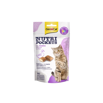 جيم كات قطع مقرمشة معززه بالبط والفيتامينات - صناعة المانية 60 جرام