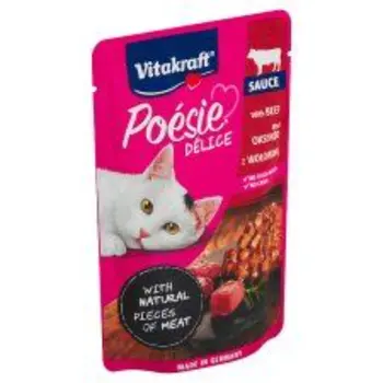 فيتا كرافت طعام باللحم البقري للقطط 85 جرام كرتون 23 حبه