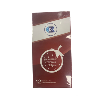 K3L Strawberry Scented Premium Latex Condoms 12 Pieces