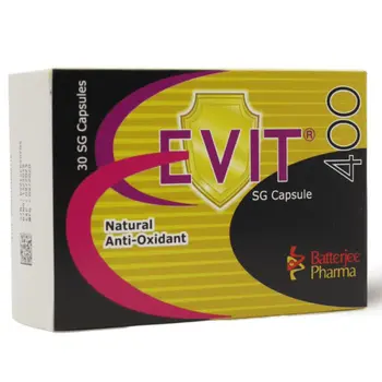 Batterjee Pharma EVit Natural Anti-Oxidant Capsules 30x400mg