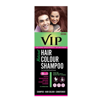 في اي بي شامبو صبغة الشعر بمستخلص اللؤلؤ اللون البني 180 مل